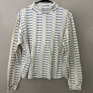 Vintage 80’s Women’s University of Michigan Wolverines Turtleneck , Cotton, XL